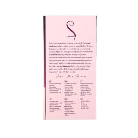Maximum Comfy Cuff Rechargeable Bullet Pink 4 Inch BULLETS
