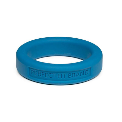Classic Silicone Medium Stretch Penis Ring 36mm Blue Default Title COCK RINGS