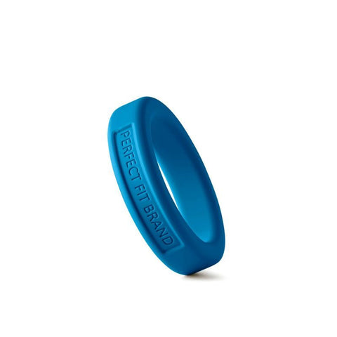 Classic Silicone Medium Stretch Penis Ring 36mm Blue COCK RINGS