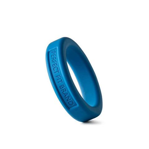 Classic Silicone Medium Stretch Penis Ring 36mm Blue COCK RINGS