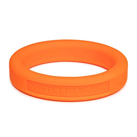 Classic Silicone Medium Stretch Penis Ring 44mm Orange Default Title COCK RINGS