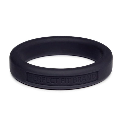 Classic Silicone Medium Stretch Penis Ring 44mm Black Default Title COCK RINGS