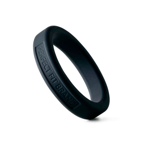 Classic Silicone Medium Stretch Penis Ring 44mm Black COCK RINGS