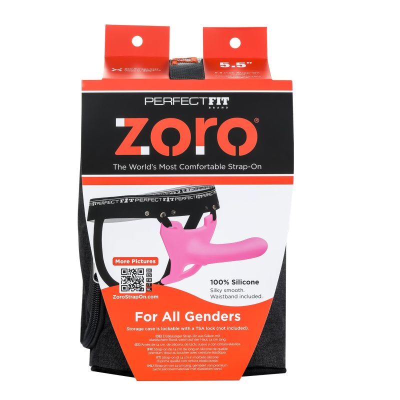 Zoro Strap-On 5.5 Inch Pink > Dildos > Strap On Harnesses