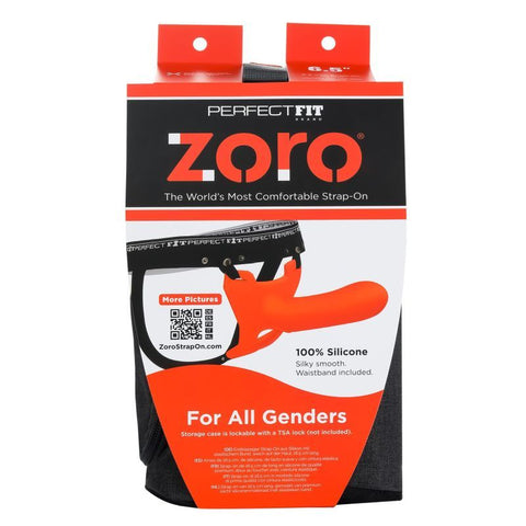 Zoro Strap-On 6.5 Inch Orange Adult Sex Toy STRAP-ONS