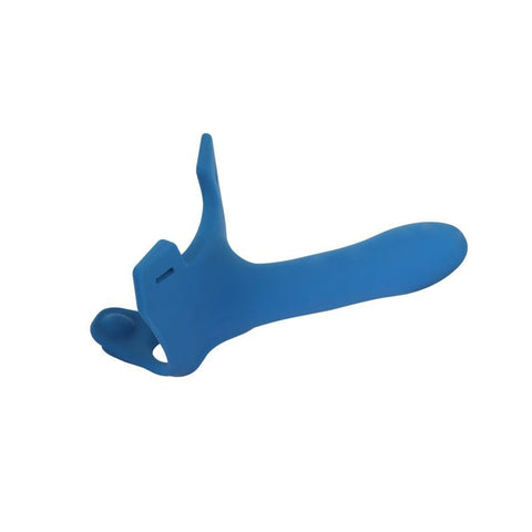 Zoro Strap-On 6.5 Inch Blue Silicone Adult Sex Toy STRAP-ONS