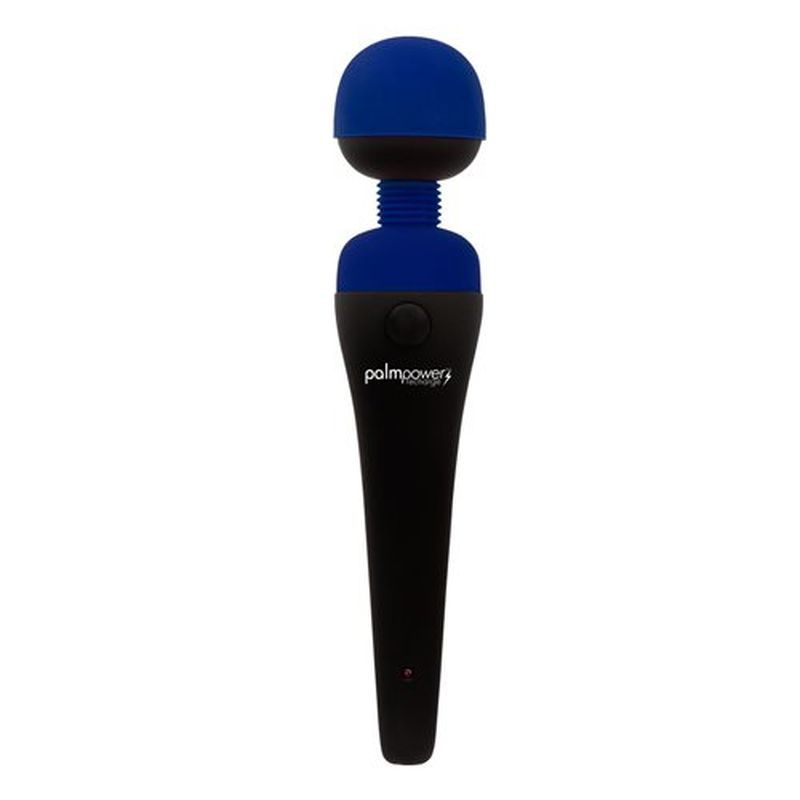 PalmPower Massage Wand Blue - Powerful Rechargeable Vibrator Electric Massager