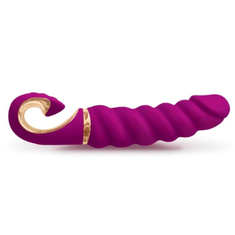 Gjack Mini Sweet Raspberry – Classic Ribbed Bioskin Vibrator > Vibrators > G-Spot