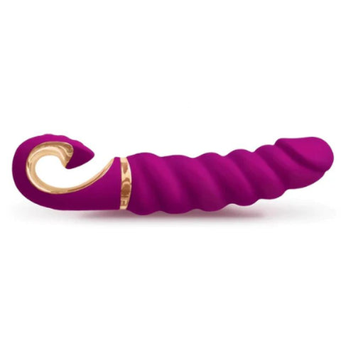 Gjack Mini Sweet Raspberry – Classic Ribbed Bioskin Vibrator > Vibrators > G-Spot