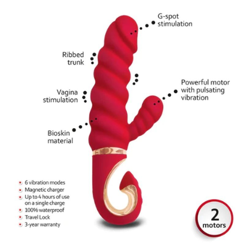 Gcandy MINI Chili Coral 19 x 3.5 cm Waterproof Vibrator VIBRATORS-RABBIT