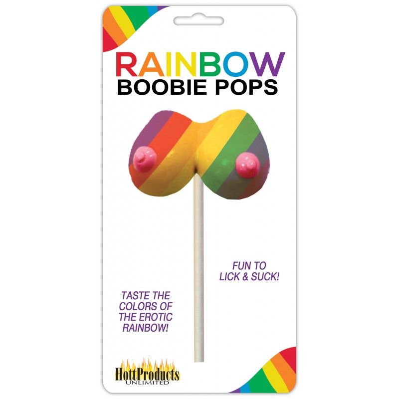 Rainbow Boobie Candy Pop – Multi-Flavored Edible Candy Rainbow > Novelties > Candy & Edible Items
