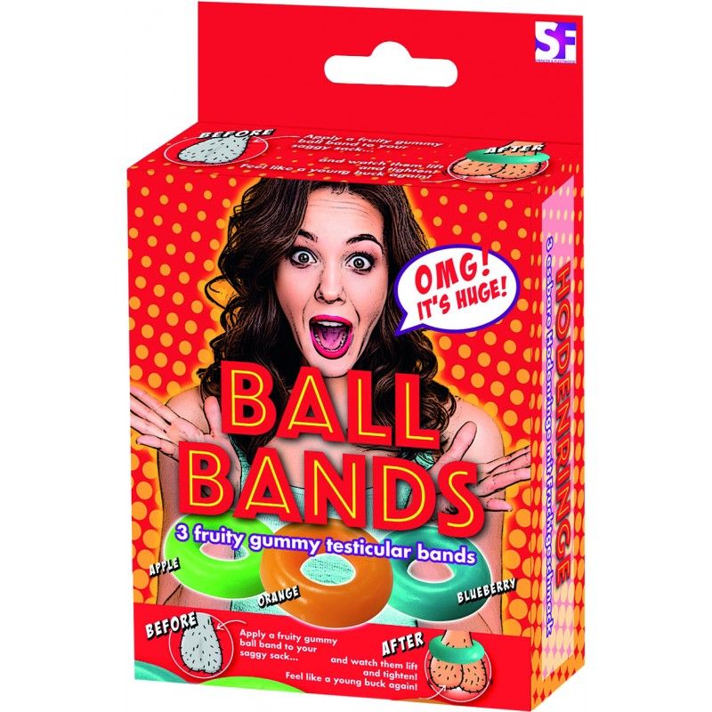 Ball Bands Gummy (Apple Orange Blueberry) – Edible Cock Ring Default Title Gag Gifts & Novelties