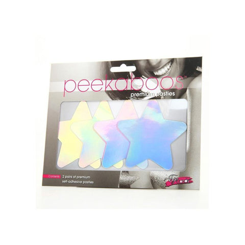 Iridescent Stars Pasties for Fashionable Coverage and Style Pasties
