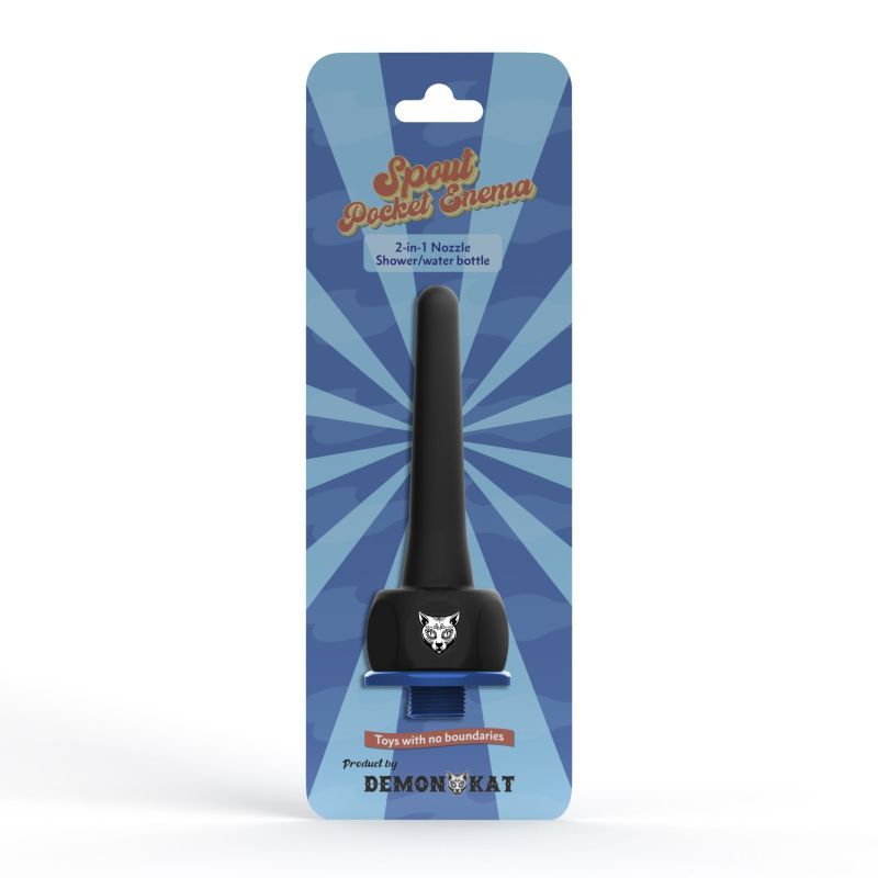 Spout Pocket Enema 2-in-1 Silicone Design 4 Inch Nozzle Shower Hose Attachment Default Title > Essentials > Douches