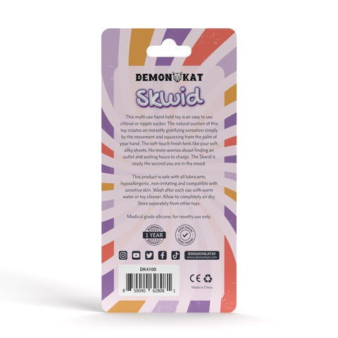 Skwid Multi-Use Clitoral Stroker and Nipple Sucker STIMULATORS