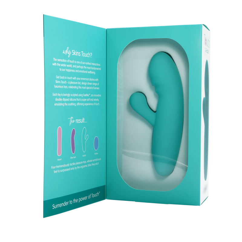 Skins Touch The Rabbit 155mm Silicone Vibrator Toy VIBRATORS-RABBIT