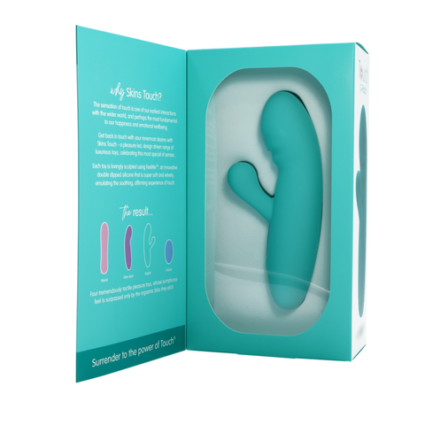 Skins Touch The Rabbit 155mm Silicone Vibrator Toy VIBRATORS-RABBIT