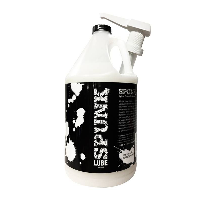 Spunk Hybrid Lubricant 1 Gallon – Water-Based Silicone Lube Safe for Sex Toys White > Lube > Speciality Exempt