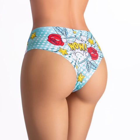 Comics Beach Girl Slip Lingerie in Sizes S to XL Large Panties