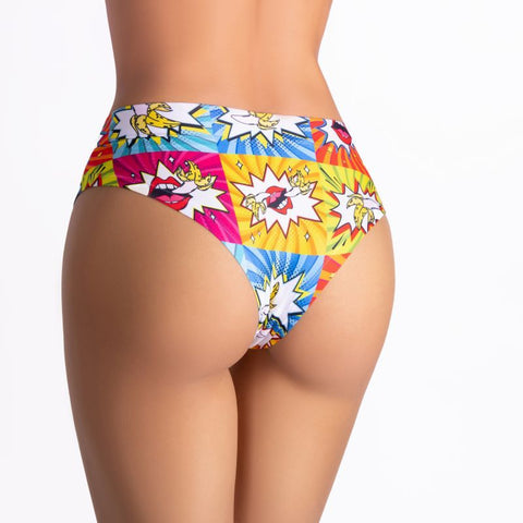 Comics Curios Girl Slip - Soft Stretch Fabric Lingerie Small Panties