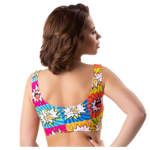 Comics Curios Crop Top in Size S M L XL for Comfort Bras