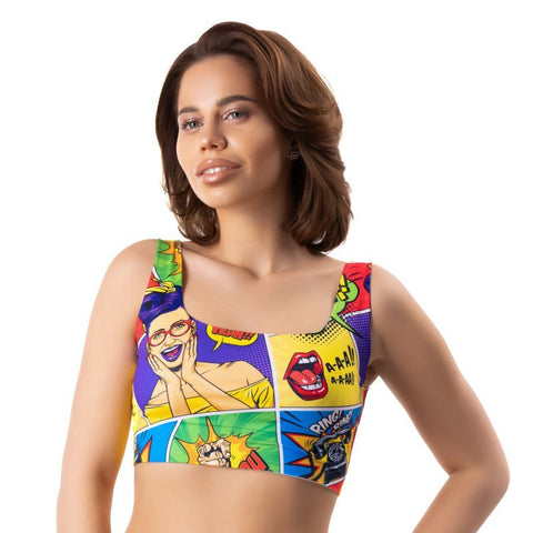 Comics Insta Crop Top for Women Size S to XL Panties