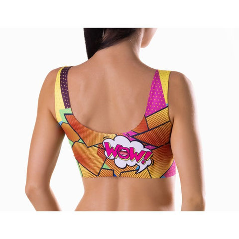 Comics Hot Crop Top for Women Size S to XL Extra Large Bras