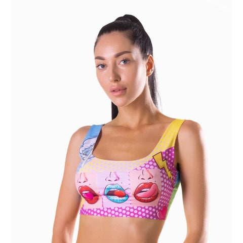 Comics Hot Crop Top for Women Size S to XL Bras