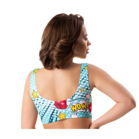 Comics Like Crop Top Size S M L XL Comfortable Fit Bras