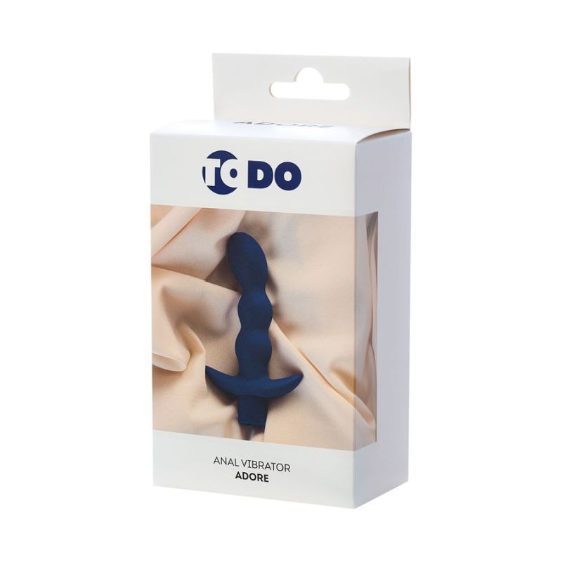 ToDo Adore (Blue) – 15cm Silicone Anal Vibrator with 7 Vibration Modes Secondary image