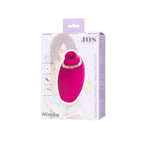 JOS Nimka Air Pulse Wave Massager with 7 Modes Pink STIMULATORS