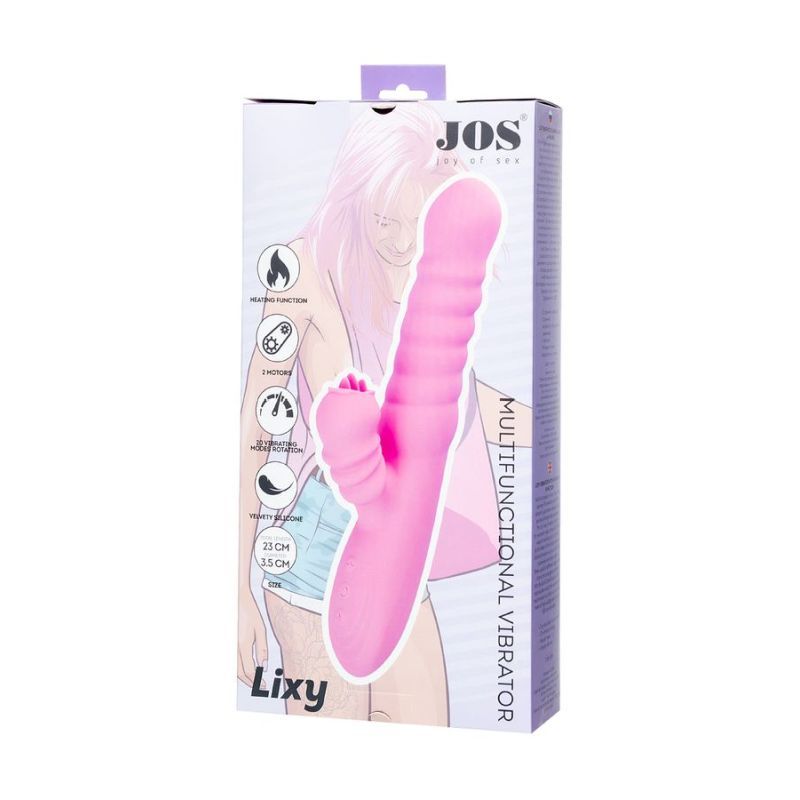 JOS Lixy Heating and Rotating Petal Tickler 7 Inch > Vibrators > Ladies > Rabbit Multi