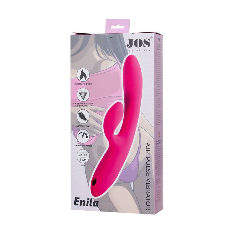 JOS Enila Dual Ended Stimulator – Waterproof 2-in-1 Clitoral and G-Spot Vibrator > Vibrators > Ladies > Rabbit
