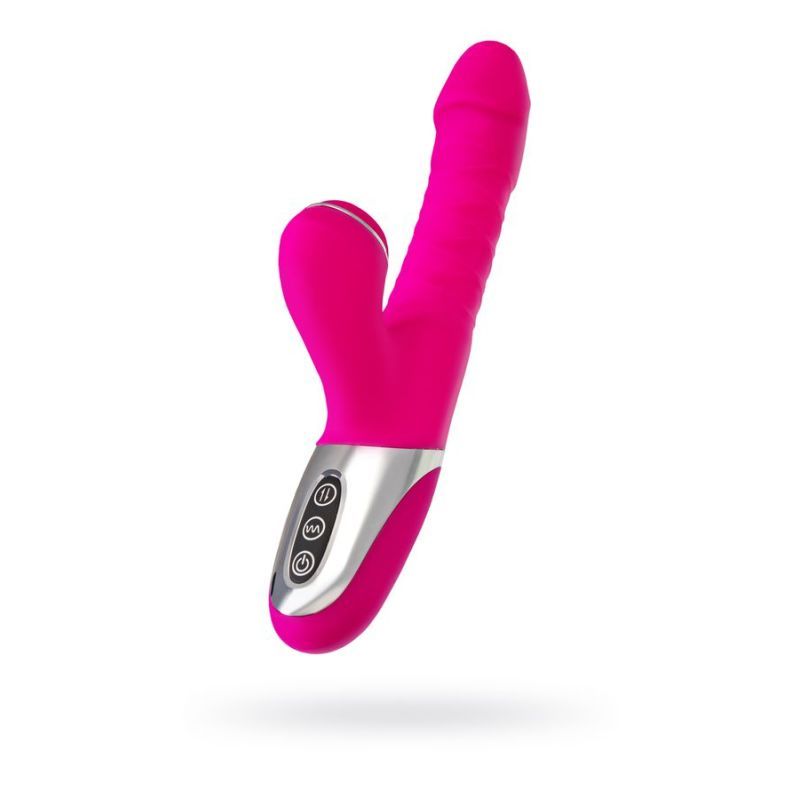 JOS To-Frolly Thrusting and Sucking Vibrator 2cm Stretch Pink > Vibrators > Ladies > Rabbit Multi