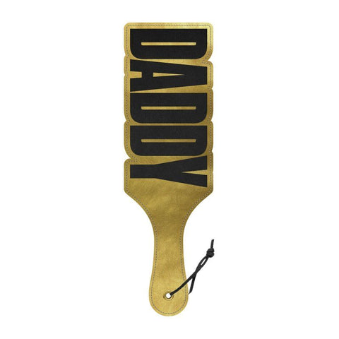 Paddle Daddy Elegant Playful Spanking Paddle with Shimmering Gold Cut-Out Default Title > Bondage Gear > Paddles