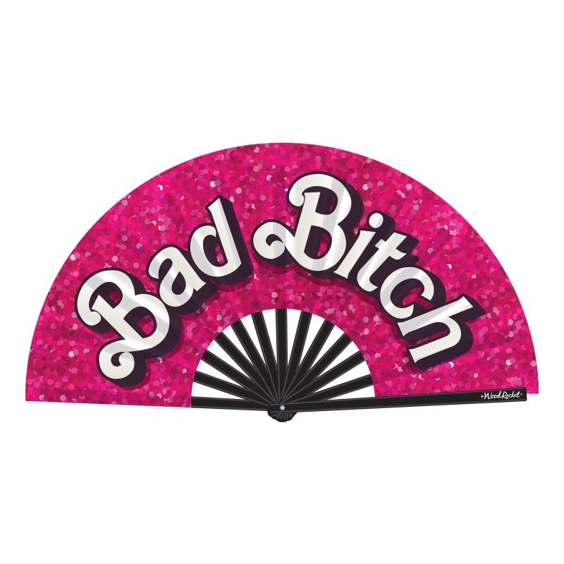 Bad Bitch Oversized Folding Fan Pink Novelties