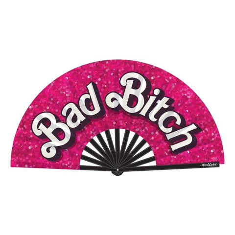 Bad Bitch Oversized Folding Fan Pink Novelties