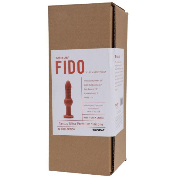 Fido Anal Ruby – Ribbed Silicone Anal Plug 9" Insertable Secondary image