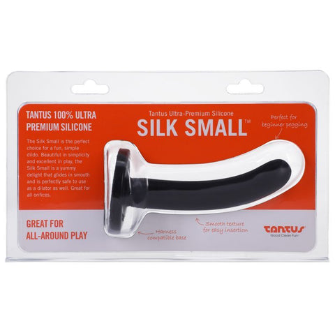 Silk Dildo Small Onyx - Ultra-Premium Silicone Toy Dongs Neutral