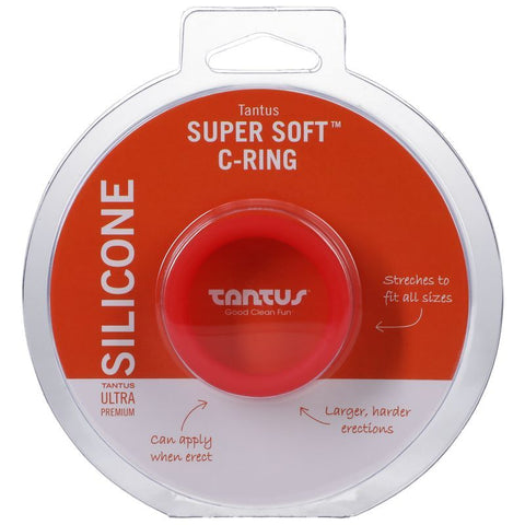 Soft Cock Ring Crimson Stretchy Fit Silicone C Ring COCK RINGS