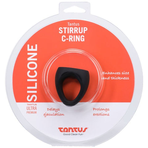 Stirrup Silicone Cock Ring Onyx COCK RINGS