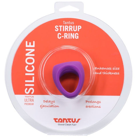 Stirrup Silicone Cock Ring in Lilac COCK RINGS