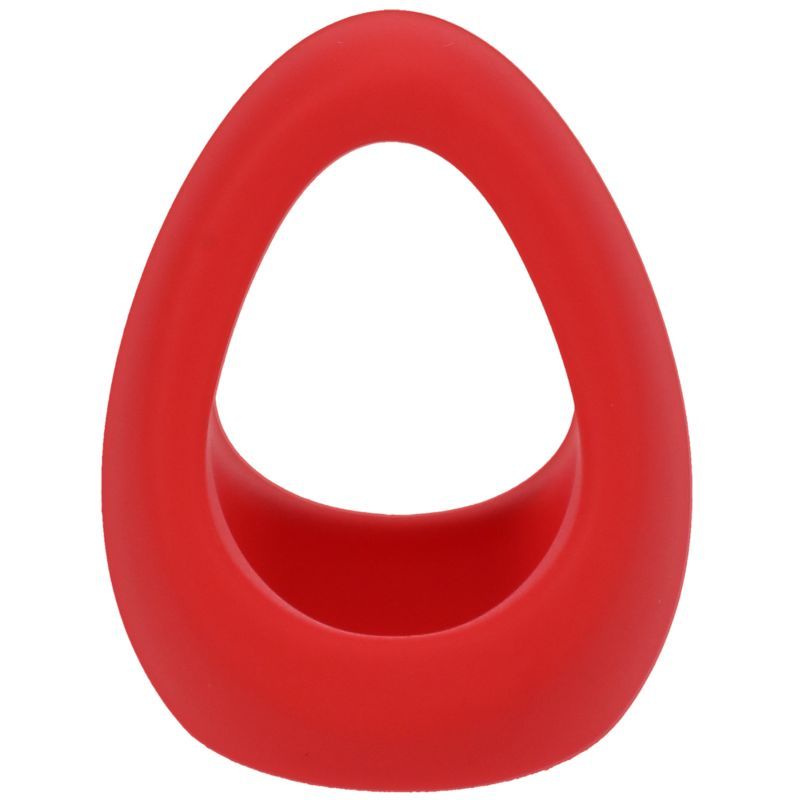 Stirrup Silicone Cock Ring in Crimson Red > Cock Ring > Sling