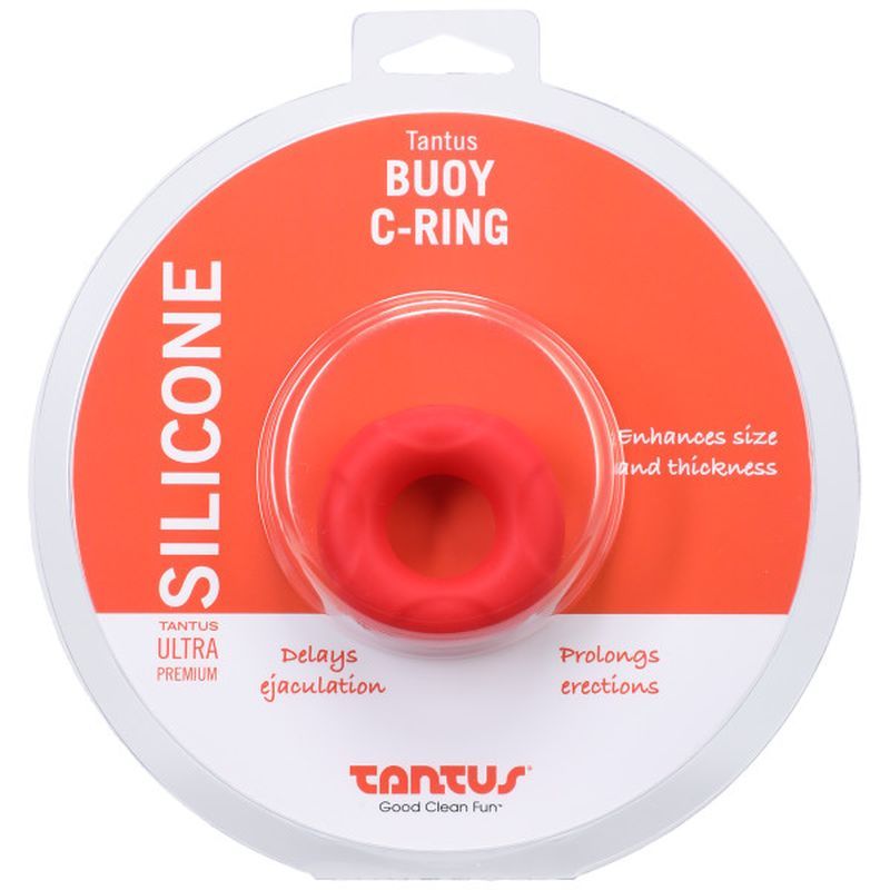 Buoy C-Ring Medium Crimson 2.2 Centimeter Inner Diameter COCK RINGS