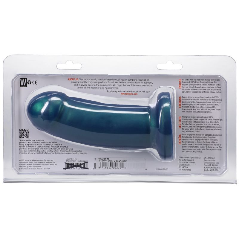 They Them Dildo Malachite - Soft Silicone Pleasure Tool Default Title Dongs Neutral