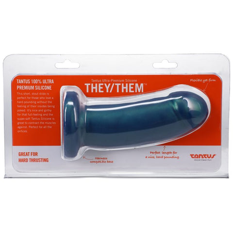 They Them Dildo Malachite - Soft Silicone Pleasure Tool Dongs Neutral