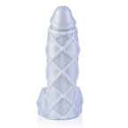 Fetishique Liquid Silicone Medium 8 Inch Vac-U-Lock Dildo with Textured Ridges and Bumps > Dildos > Realistic Dildos