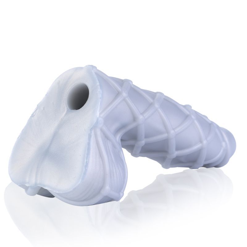 Fetishique Liquid Silicone Medium 8 Inch Vac-U-Lock Dildo with Textured Ridges and Bumps > Dildos > Realistic Dildos