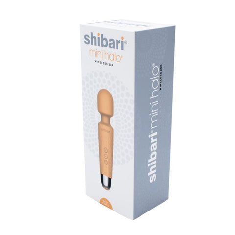 Shibari Mini Halo Wireless 20X Peach Massager 6 Inches Electric Massager