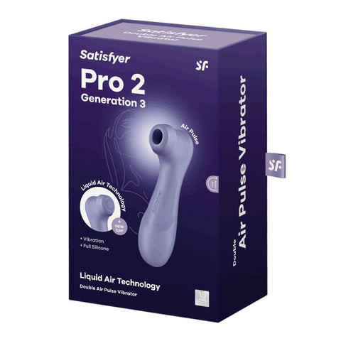 Satisfyer Pro 2 Gen 3 Clitoral Stimulator in Lilac > Sex Toys For Ladies > Air Pulsation